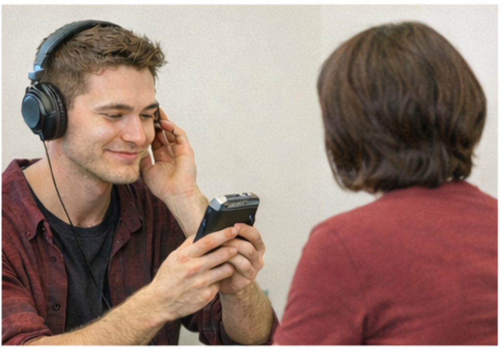 Voice recording equipment for tone and pacing practice