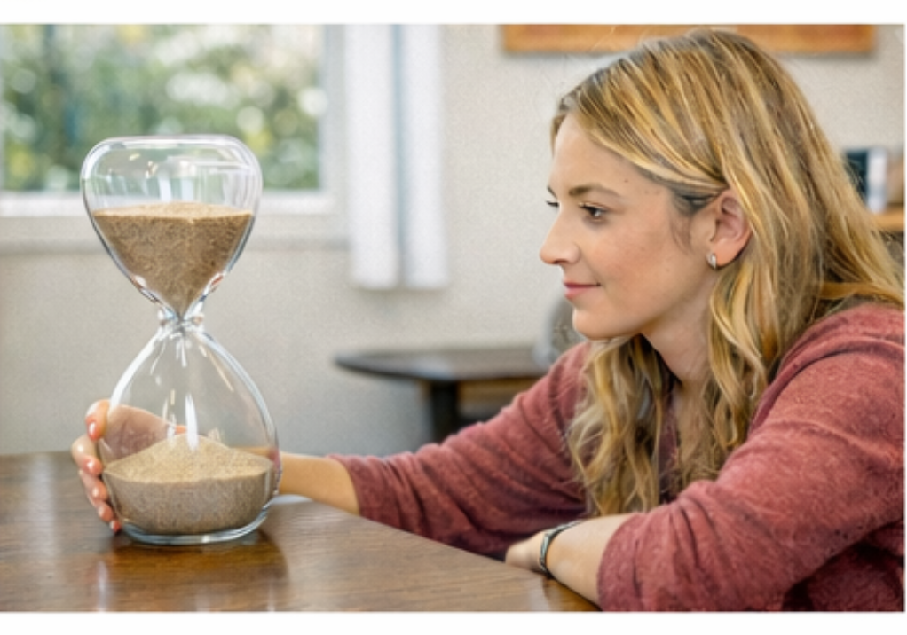 Visual and sand timers for time awareness